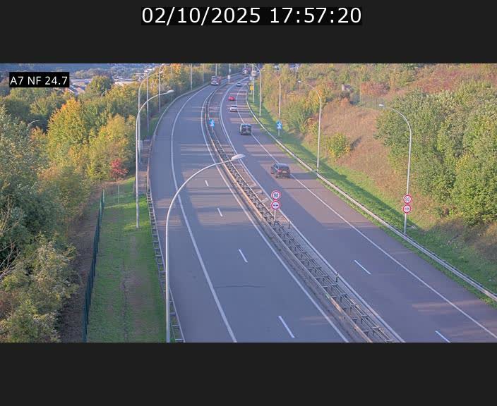 <h2>Caméra trafic Luxembourg - A7, Schieren direction Mersch</h2>