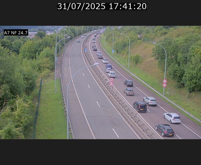 <h2>Caméra trafic Luxembourg - A7, Schieren direction Mersch</h2>