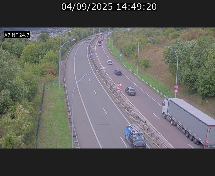 <h2>Caméra trafic Luxembourg - A7, Schieren direction Mersch</h2>