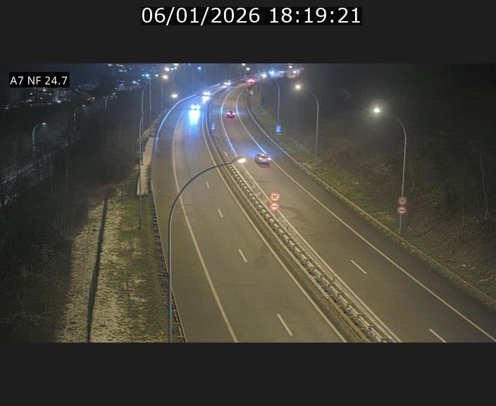 Caméra trafic Luxembourg - A7, Schieren direction Mersch