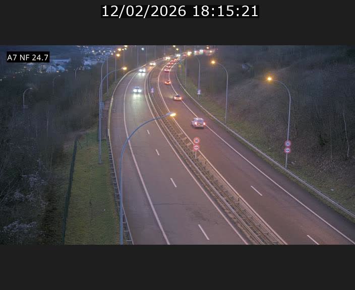 <h2>Caméra trafic Luxembourg - A7, Schieren direction Mersch</h2>