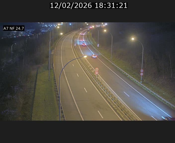 <h2>Caméra trafic Luxembourg - A7, Schieren direction Mersch</h2>