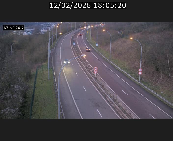 <h2>Caméra trafic Luxembourg - A7, Schieren direction Mersch</h2>