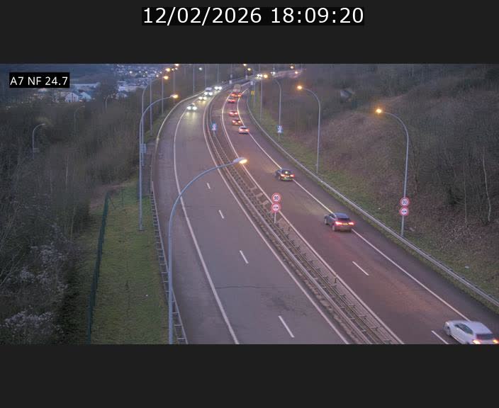 <h2>Caméra trafic Luxembourg - A7, Schieren direction Mersch</h2>