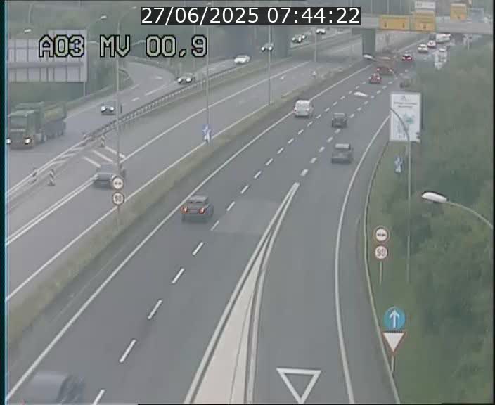 <h2>Traffic live webcam Luxembourg Croix de Gasperich - A3 - BK 0.4 - direction Luxembourg</h2>