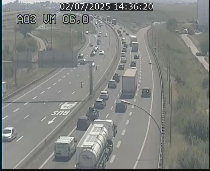 <h2>Traffic live webcam Luxembourg Aire de Berchem - A3 - BK 6 - direction France</h2>