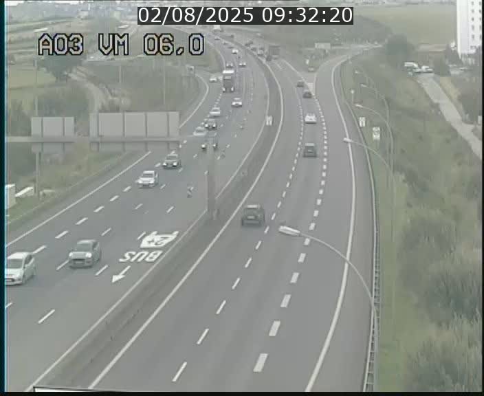 <h2>Traffic live webcam Luxembourg Aire de Berchem - A3 - BK 6 - direction France</h2>