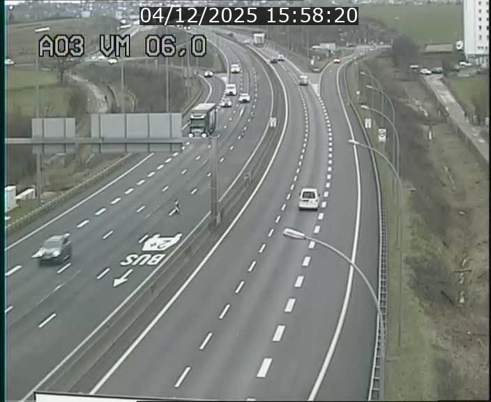 <h2>Traffic live webcam Luxembourg Aire de Berchem - A3 - BK 6 - direction France</h2>