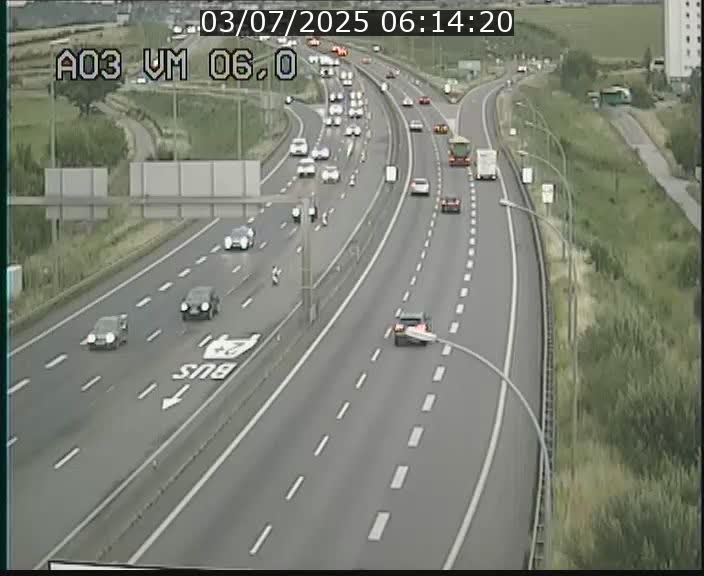 <h2>Traffic live webcam Luxembourg Aire de Berchem - A3 - BK 6 - direction France</h2>