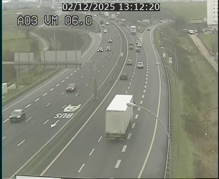 <h2>Traffic live webcam Luxembourg Aire de Berchem - A3 - BK 6 - direction France</h2>