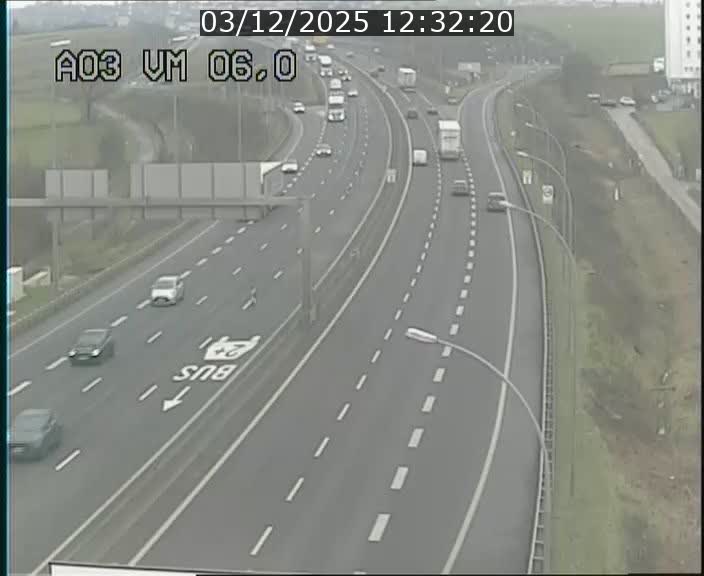 <h2>Traffic live webcam Luxembourg Aire de Berchem - A3 - BK 6 - direction France</h2>