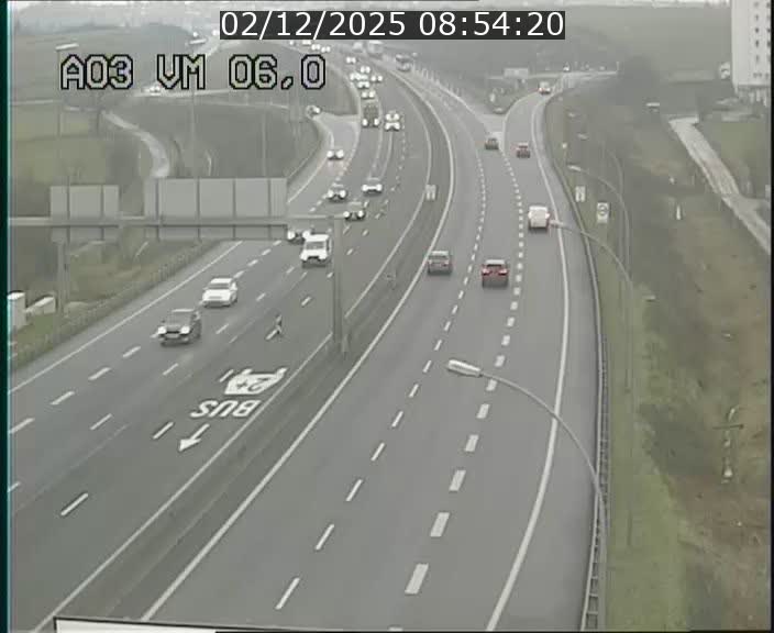 <h2>Traffic live webcam Luxembourg Aire de Berchem - A3 - BK 6 - direction France</h2>