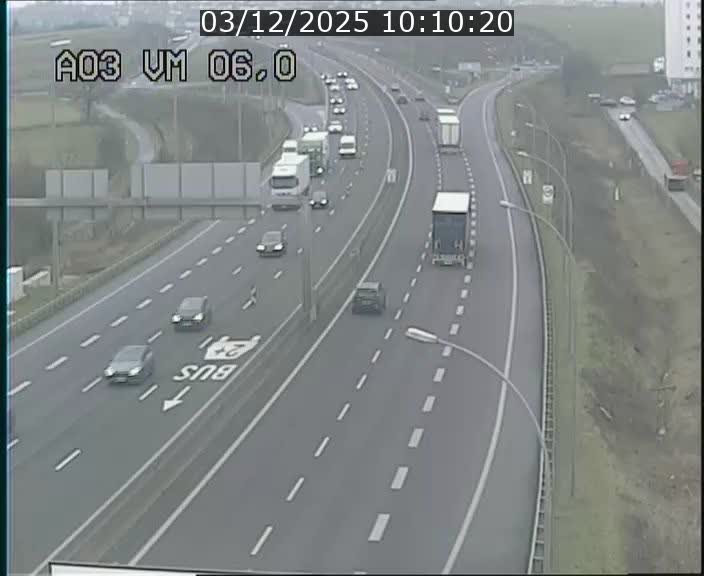 <h2>Traffic live webcam Luxembourg Aire de Berchem - A3 - BK 6 - direction France</h2>