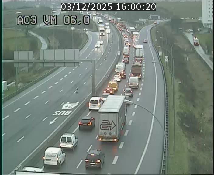 <h2>Traffic live webcam Luxembourg Aire de Berchem - A3 - BK 6 - direction France</h2>