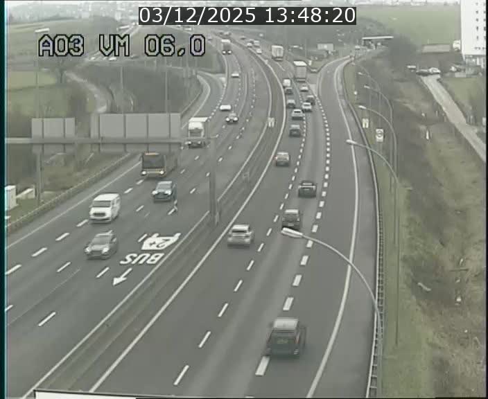 <h2>Traffic live webcam Luxembourg Aire de Berchem - A3 - BK 6 - direction France</h2>