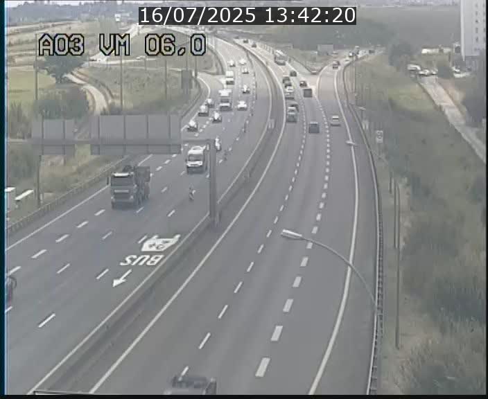 <h2>Traffic live webcam Luxembourg Aire de Berchem - A3 - BK 6 - direction France</h2>