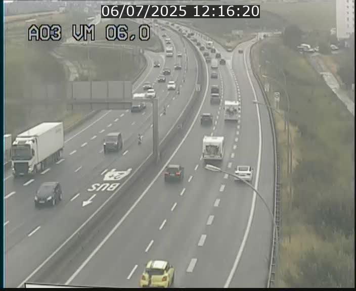 <h2>Traffic live webcam Luxembourg Aire de Berchem - A3 - BK 6 - direction France</h2>