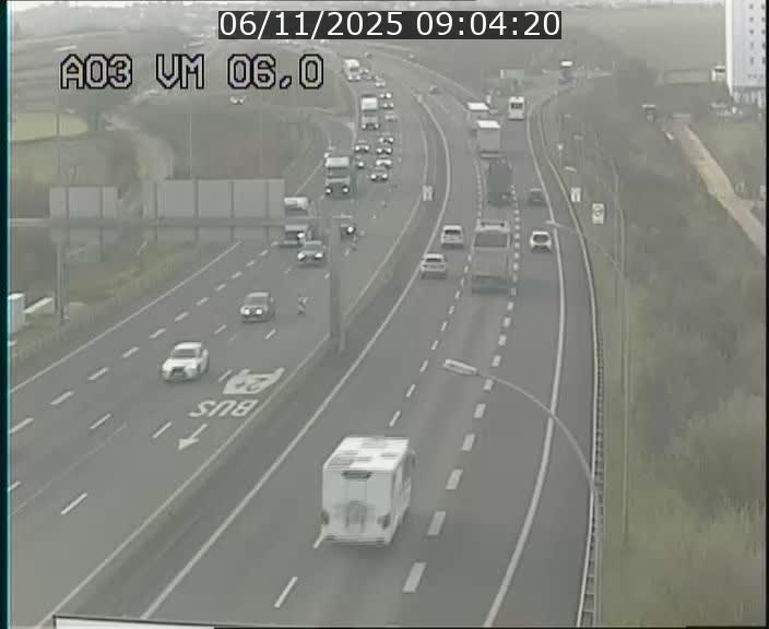 Traffic live webcam Luxembourg Aire de Berchem - A3 - BK 6 - direction France