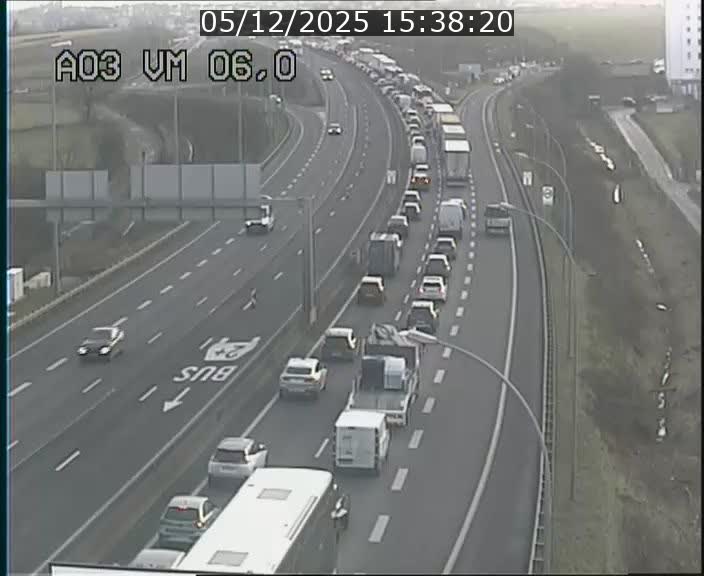 <h2>Traffic live webcam Luxembourg Aire de Berchem - A3 - BK 6 - direction France</h2>