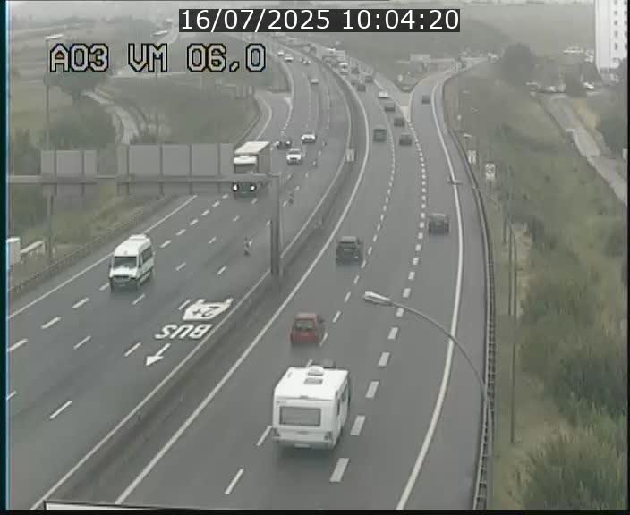 <h2>Traffic live webcam Luxembourg Aire de Berchem - A3 - BK 6 - direction France</h2>