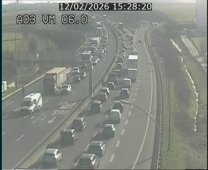 <h2>Traffic live webcam Luxembourg Aire de Berchem - A3 - BK 6 - direction France</h2>