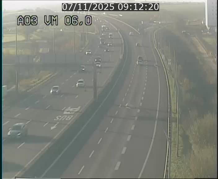 <h2>Traffic live webcam Luxembourg Aire de Berchem - A3 - BK 6 - direction France</h2>