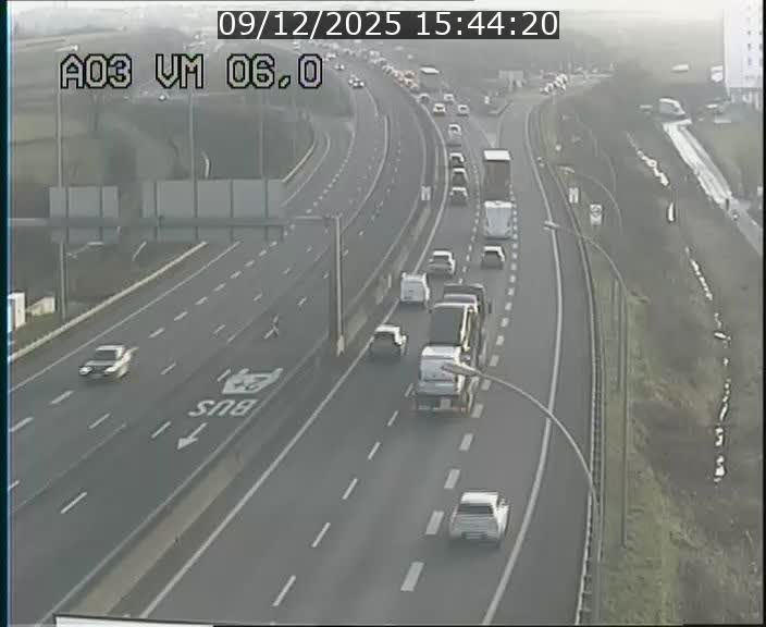 <h2>Traffic live webcam Luxembourg Aire de Berchem - A3 - BK 6 - direction France</h2>