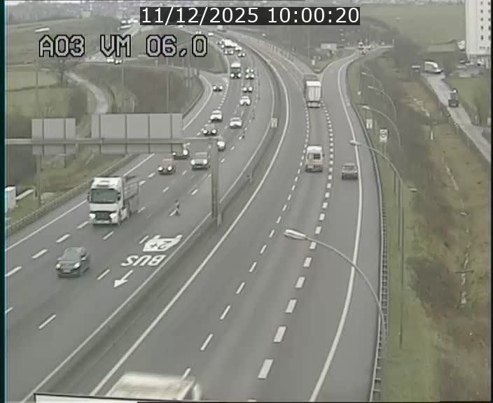 <h2>Traffic live webcam Luxembourg Aire de Berchem - A3 - BK 6 - direction France</h2>