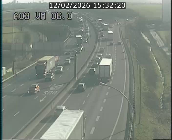 <h2>Traffic live webcam Luxembourg Aire de Berchem - A3 - BK 6 - direction France</h2>