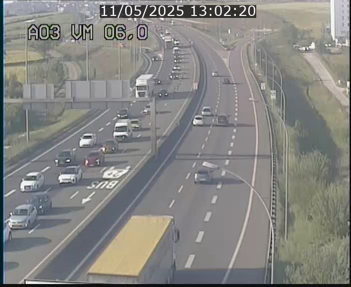 <h2>Traffic live webcam Luxembourg Aire de Berchem - A3 - BK 6 - direction France</h2>