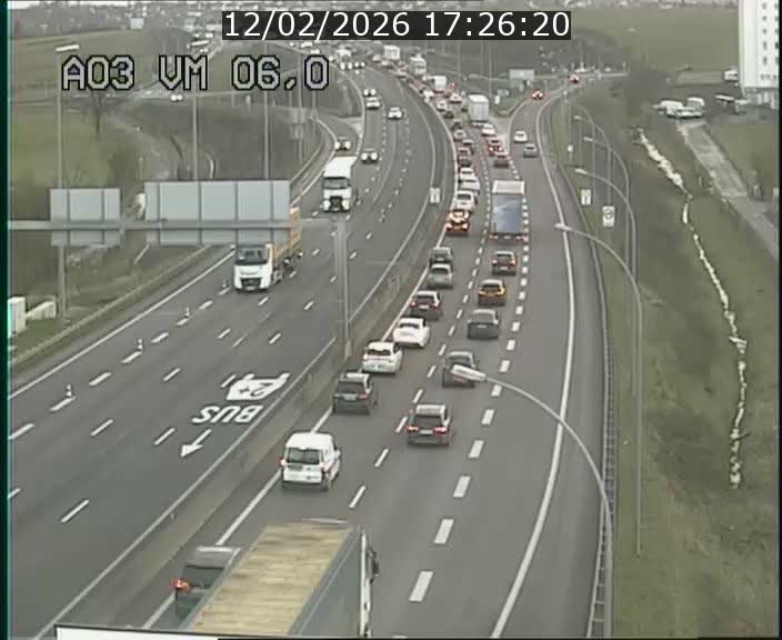 Traffic live webcam Luxembourg Aire de Berchem - A3 - BK 6 - direction France