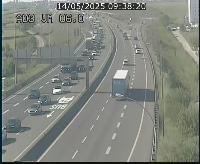 <h2>Traffic live webcam Luxembourg Aire de Berchem - A3 - BK 6 - direction France</h2>
