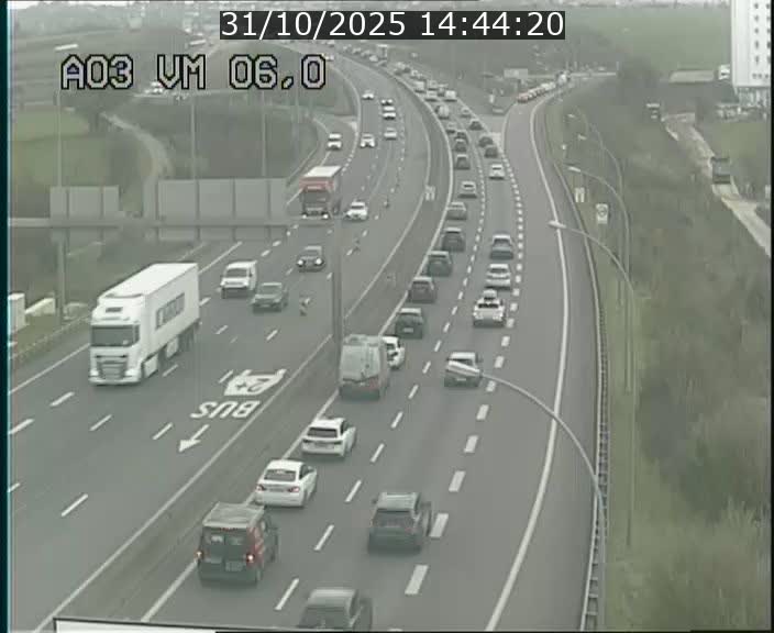 <h2>Traffic live webcam Luxembourg Aire de Berchem - A3 - BK 6 - direction France</h2>