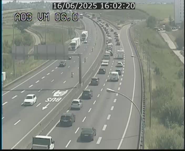 Traffic live webcam Luxembourg Aire de Berchem - A3 - BK 6 - direction France