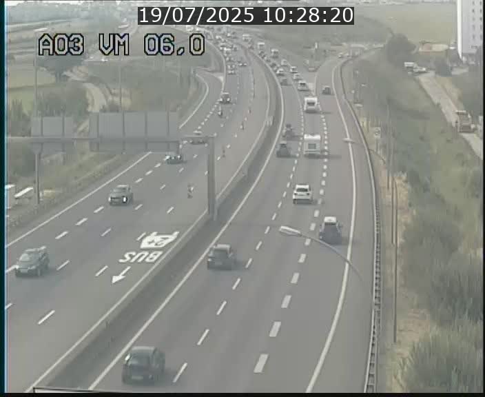<h2>Traffic live webcam Luxembourg Aire de Berchem - A3 - BK 6 - direction France</h2>