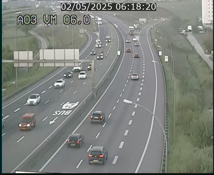 Traffic live webcam Luxembourg Aire de Berchem - A3 - BK 6 - direction France