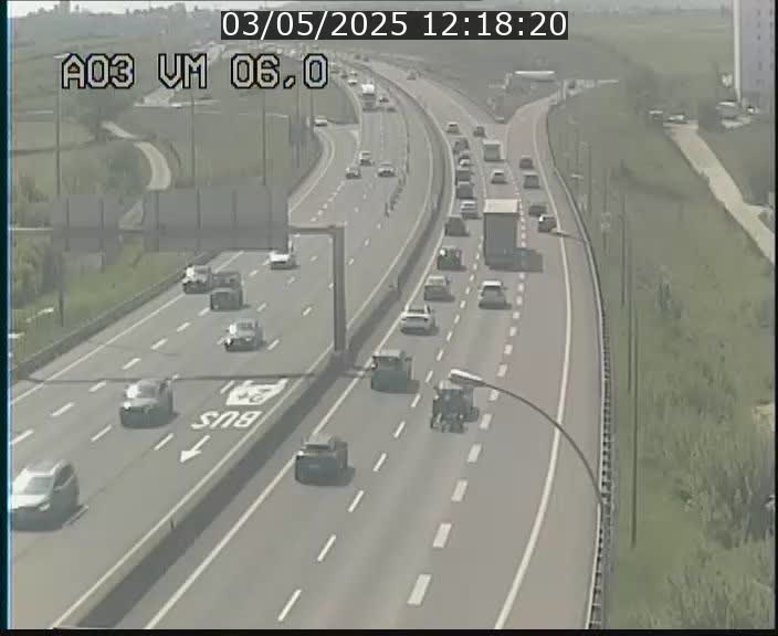Traffic live webcam Luxembourg Aire de Berchem - A3 - BK 6 - direction France