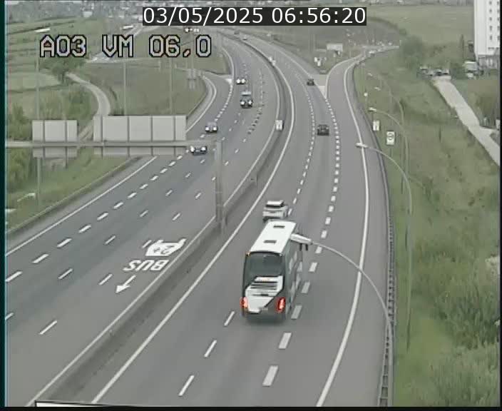 Traffic live webcam Luxembourg Aire de Berchem - A3 - BK 6 - direction France