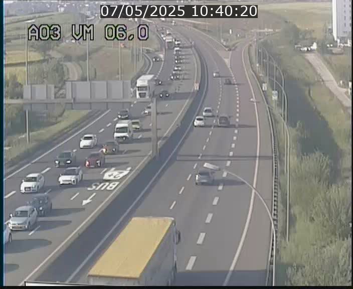 Traffic live webcam Luxembourg Aire de Berchem - A3 - BK 6 - direction France