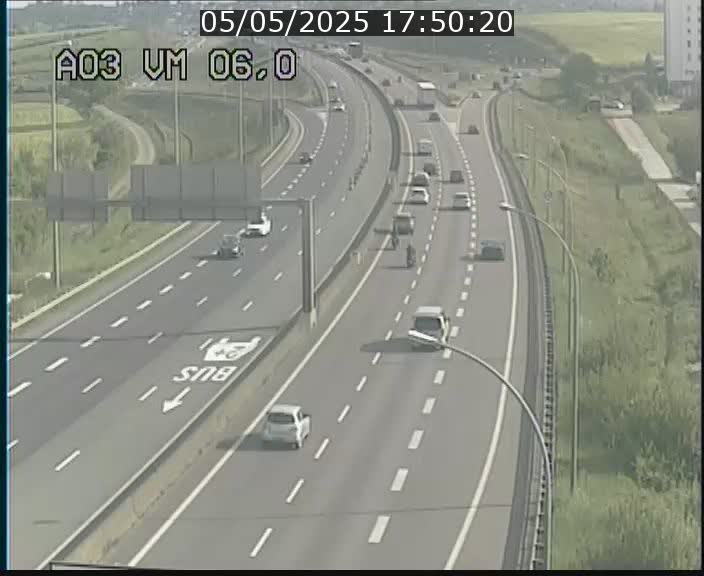 Traffic live webcam Luxembourg Aire de Berchem - A3 - BK 6 - direction France
