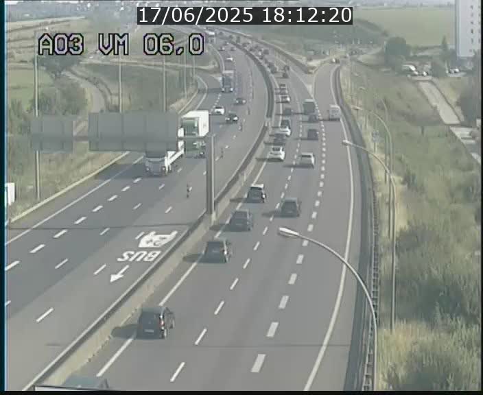Traffic live webcam Luxembourg Aire de Berchem - A3 - BK 6 - direction France