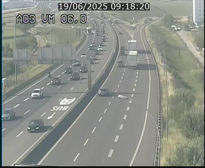 Traffic live webcam Luxembourg Aire de Berchem - A3 - BK 6 - direction France