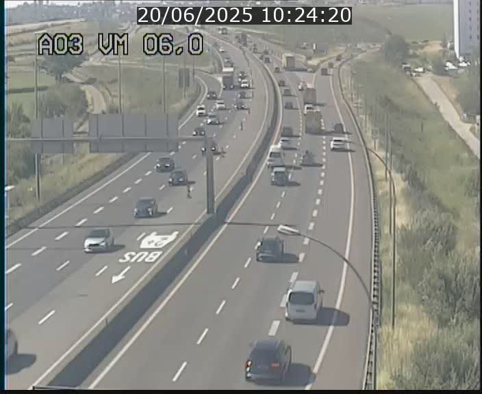 Traffic live webcam Luxembourg Aire de Berchem - A3 - BK 6 - direction France