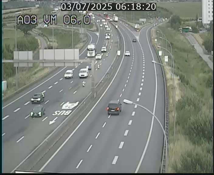 Traffic live webcam Luxembourg Aire de Berchem - A3 - BK 6 - direction France