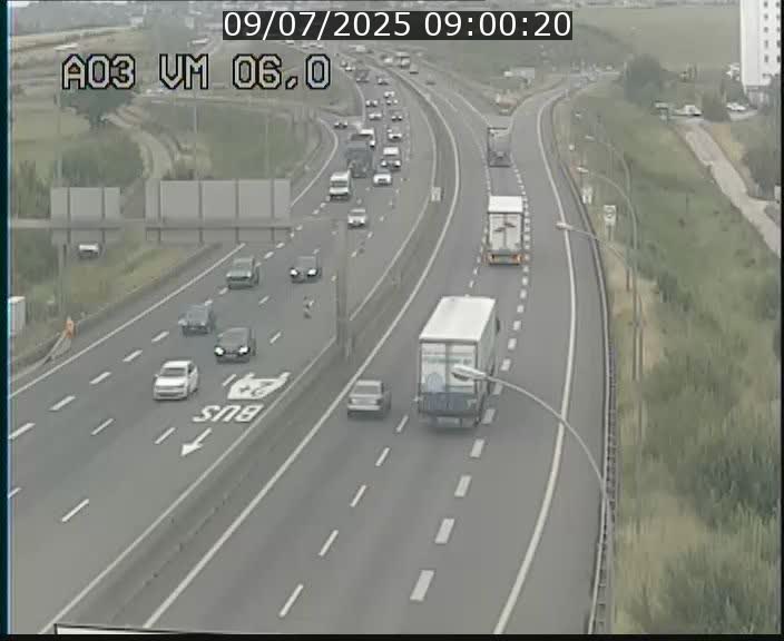 Traffic live webcam Luxembourg Aire de Berchem - A3 - BK 6 - direction France