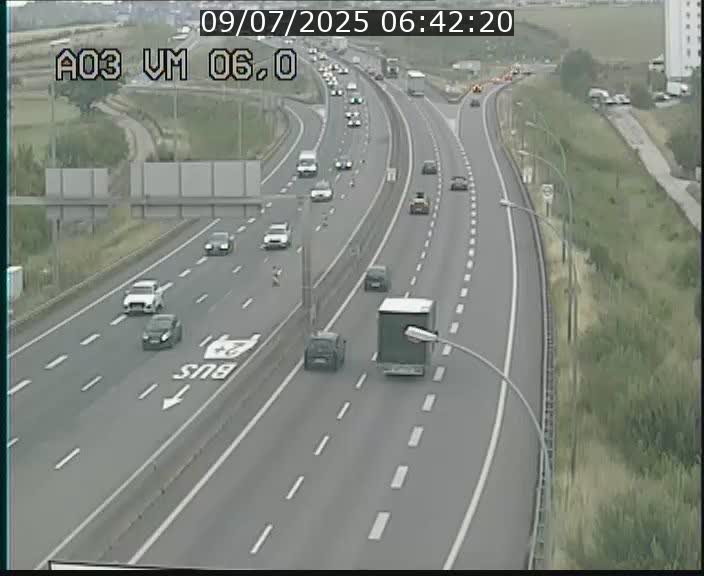 Traffic live webcam Luxembourg Aire de Berchem - A3 - BK 6 - direction France
