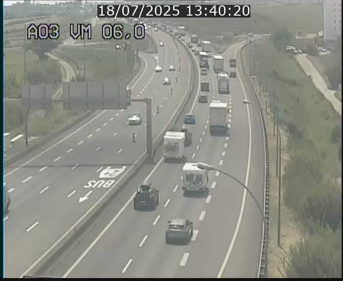 Traffic live webcam Luxembourg Aire de Berchem - A3 - BK 6 - direction France