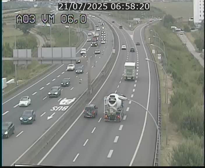 Traffic live webcam Luxembourg Aire de Berchem - A3 - BK 6 - direction France