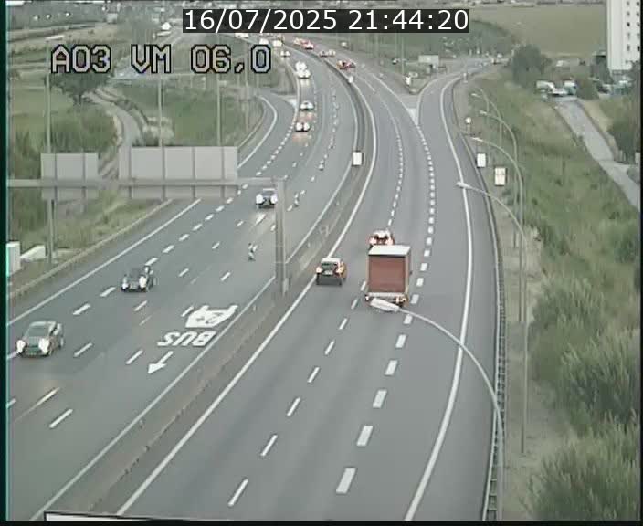 Traffic live webcam Luxembourg Aire de Berchem - A3 - BK 6 - direction France
