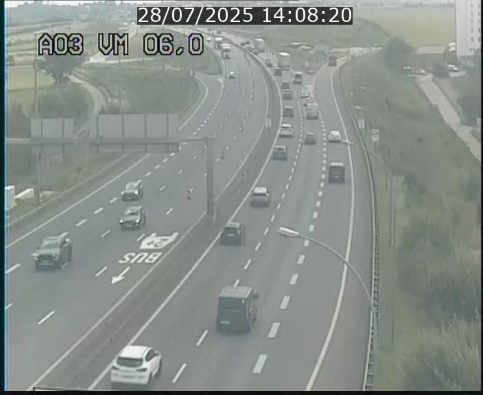 Traffic live webcam Luxembourg Aire de Berchem - A3 - BK 6 - direction France